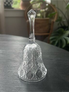 Vintage Crystal Glass Decorative Bell